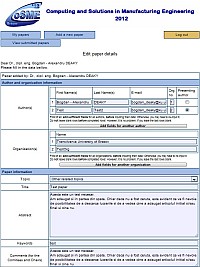 Software development portfolio - web applications - ConfManager - paper submisson